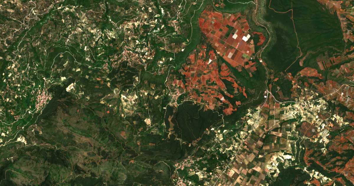 Carte satellite de Gonoússa
