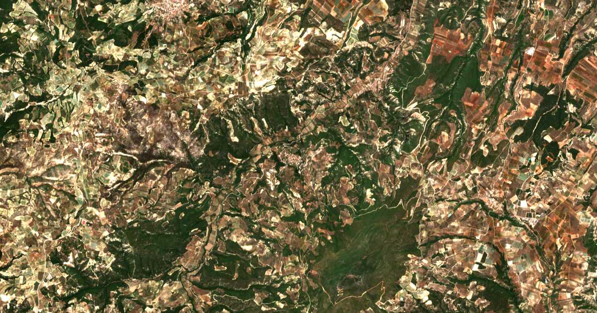 Carte satellite de Chalkeíon