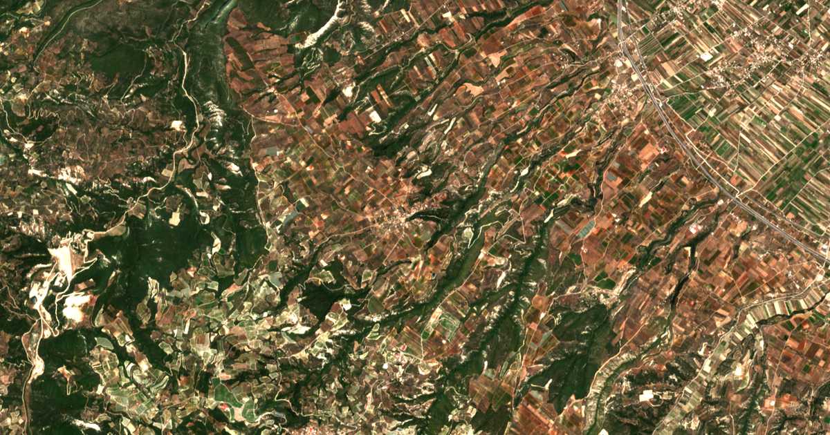 Carte satellite de Ellinochóri