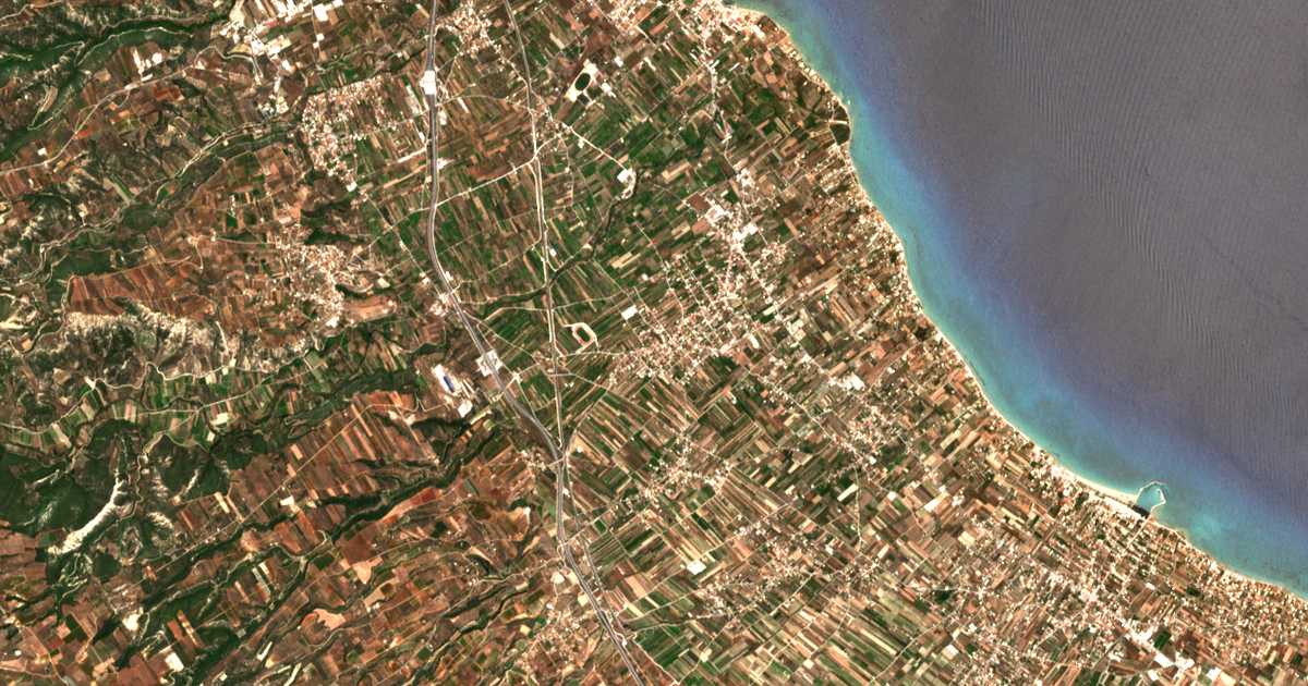Carte satellite de Vélo