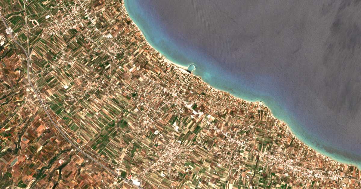 Carte satellite de Vracháti