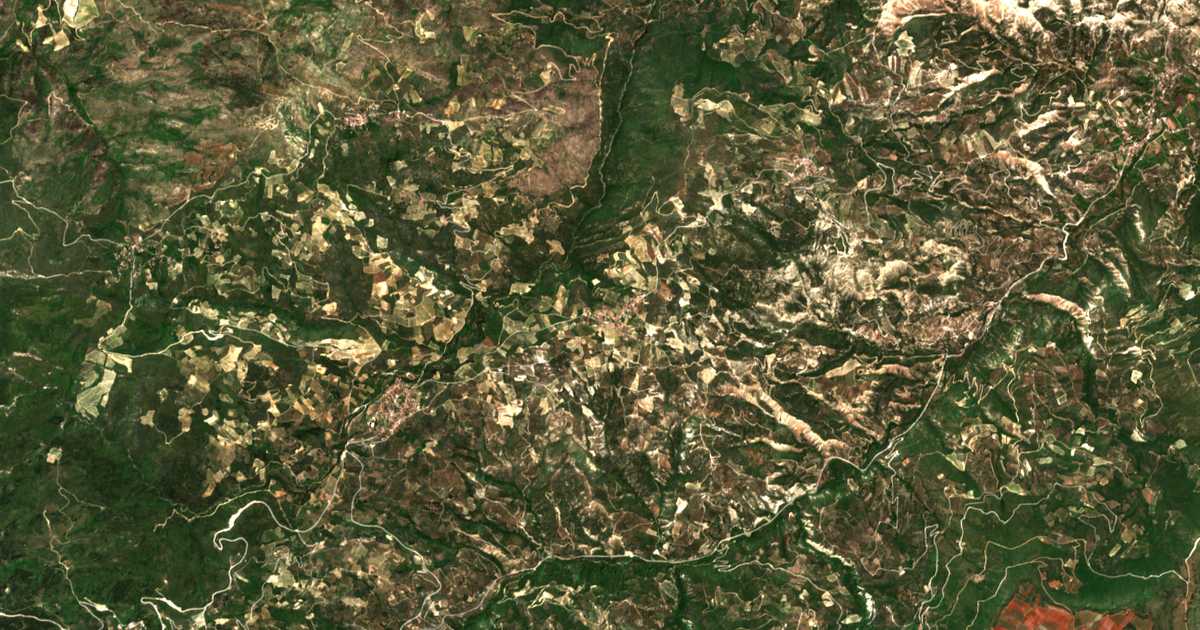 Carte satellite de Déndron