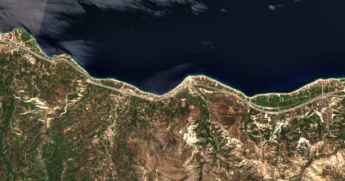 Carte satellite de Dervéni