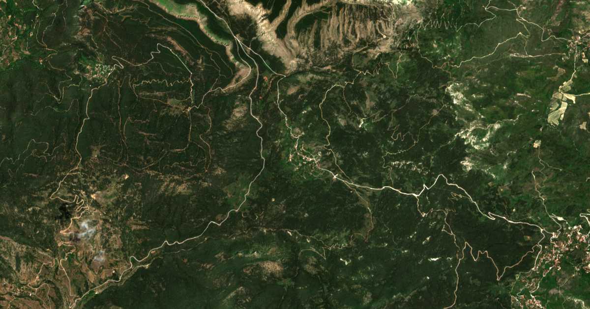 Carte satellite de Karyá
