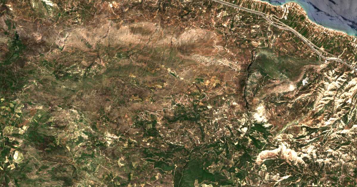 Carte satellite de Korfiótissa