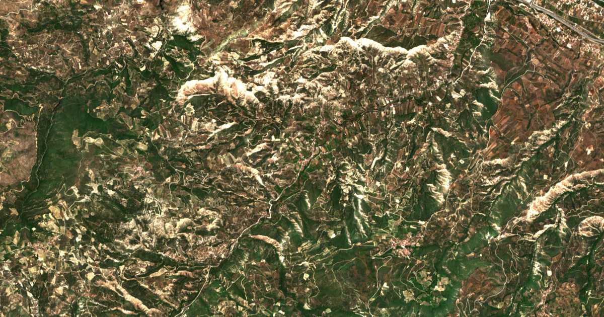 Carte satellite de Ríza