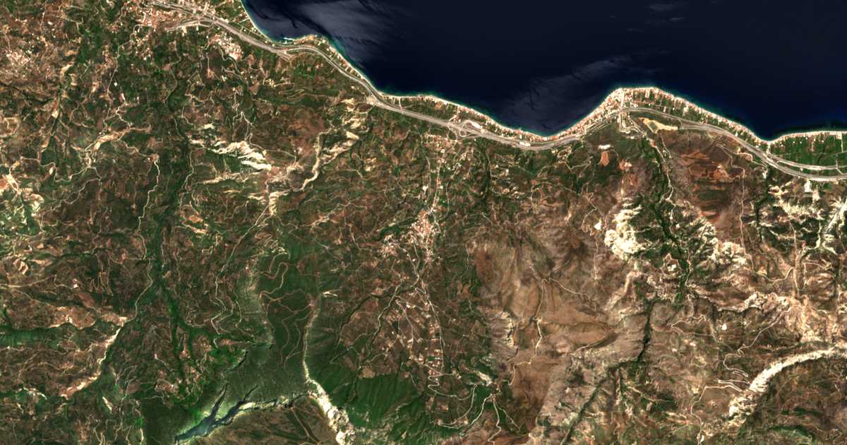 Carte satellite de Rozená