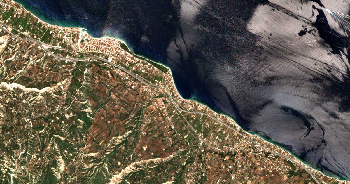 Carte satellite de Sykéa