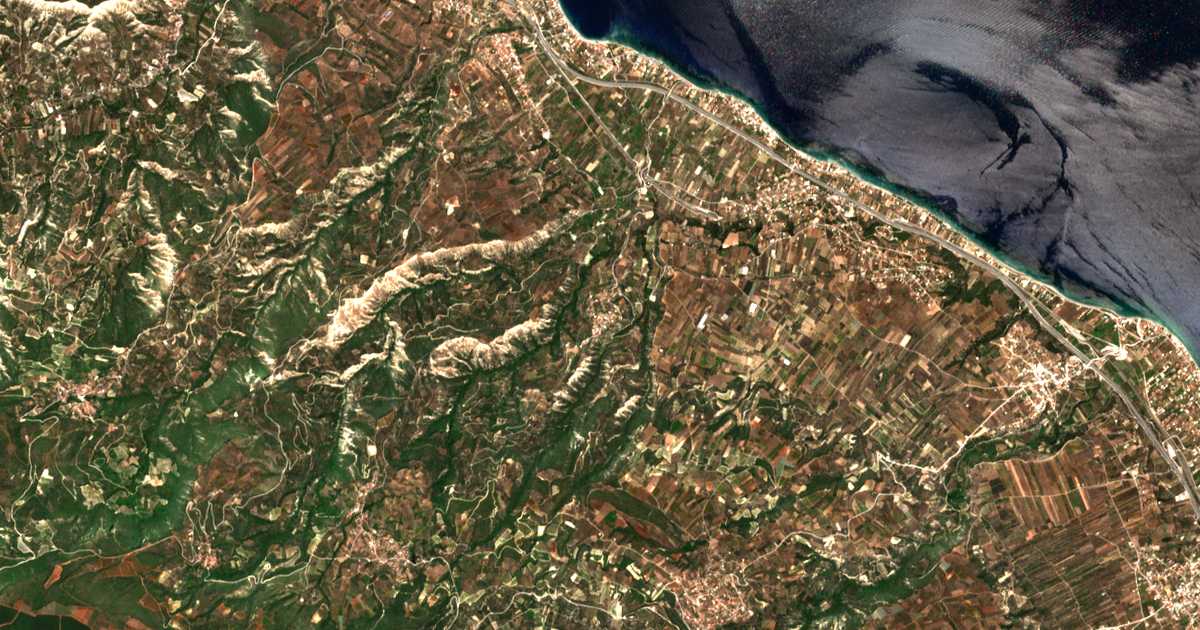 Carte satellite de Thalerón
