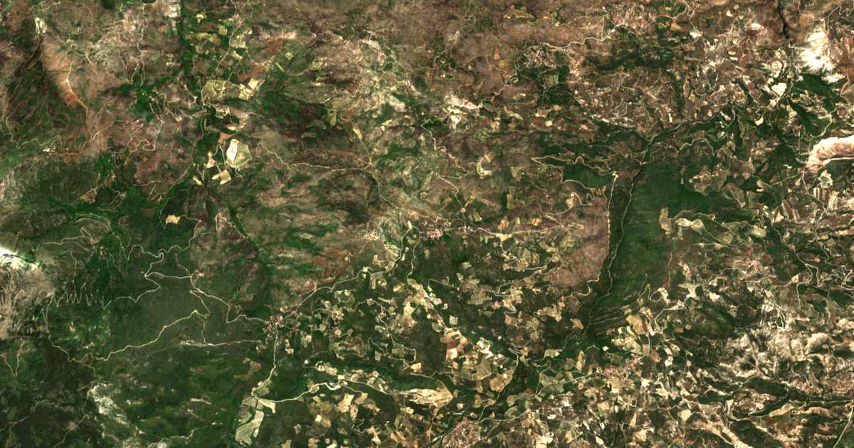Carte satellite de Xanthochórion