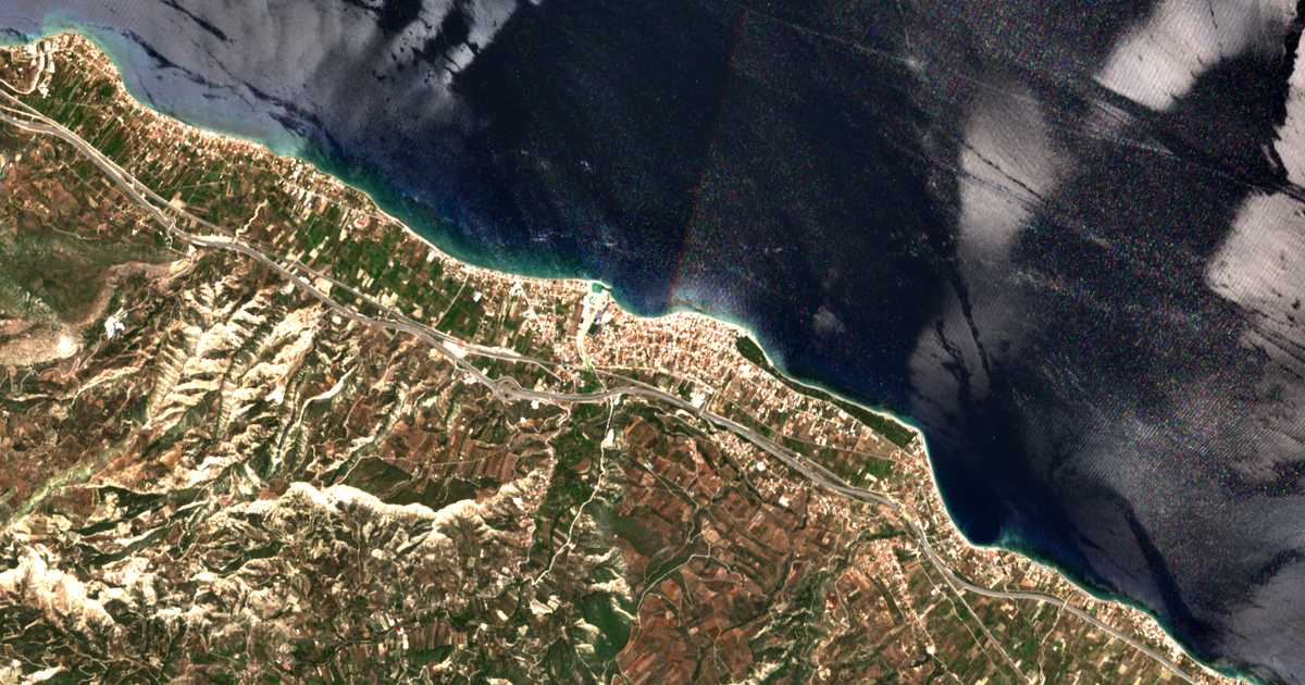 Carte satellite de Xylókastro