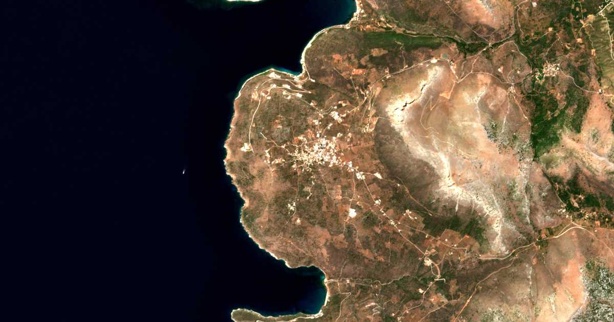 Carte satellite de Areópoli