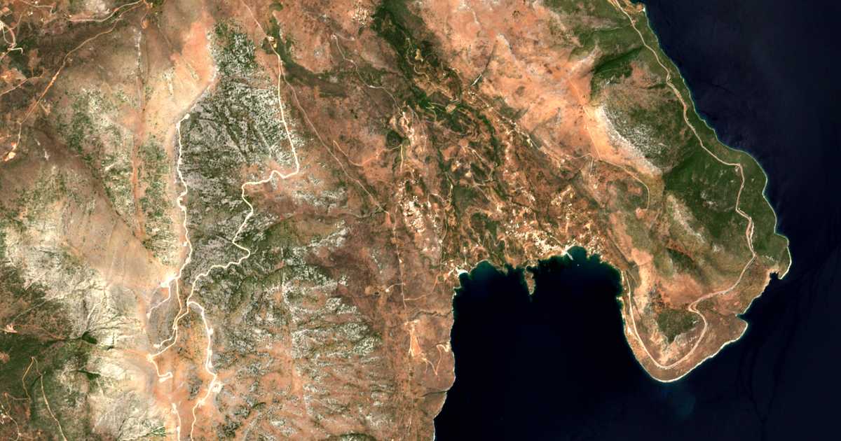 Carte satellite de Flomochóri