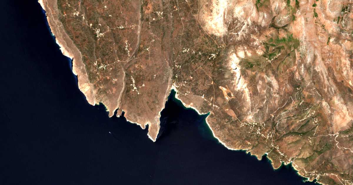 Carte satellite de Geroliménas