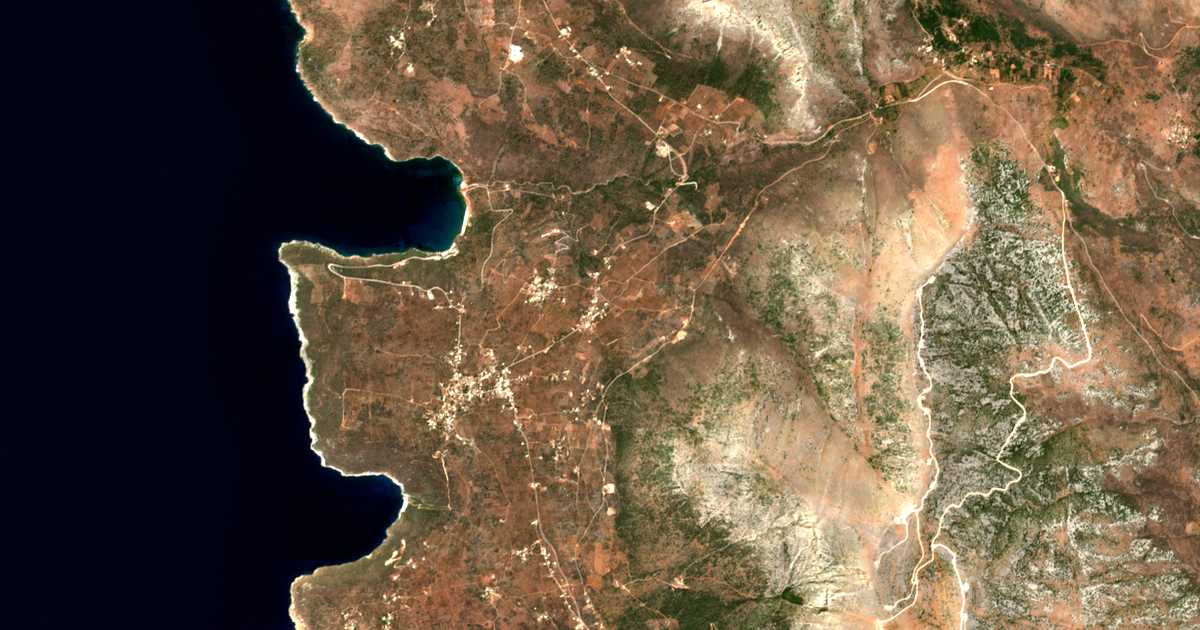 Carte satellite de Kalós