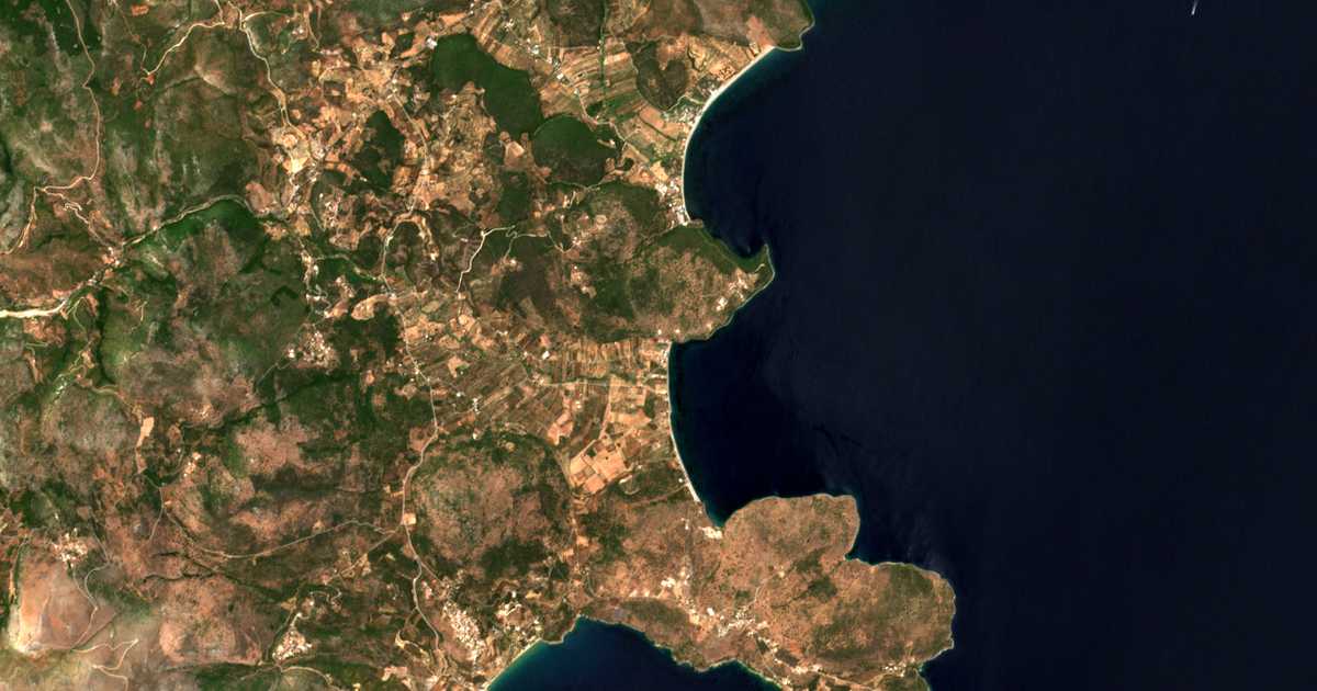 Carte satellite de Kamáres