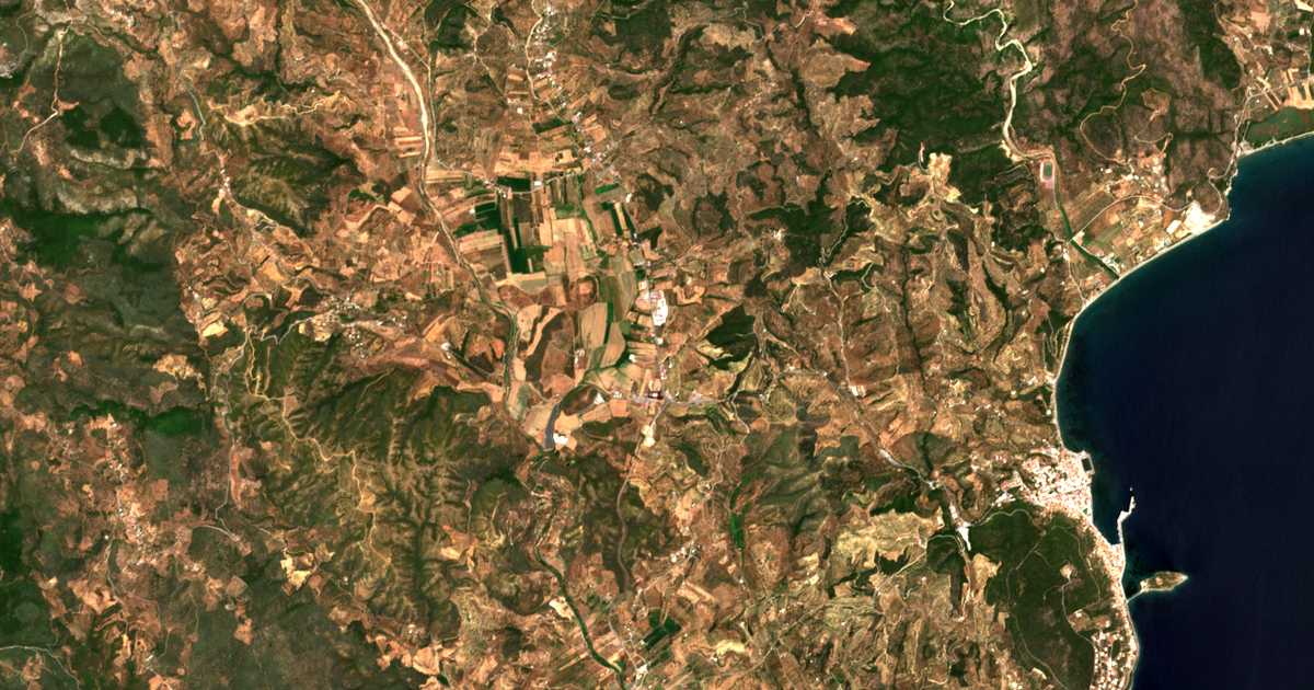 Carte satellite de Límni