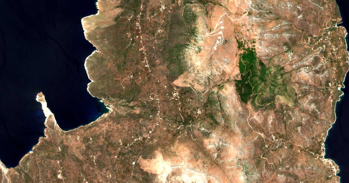 Carte satellite de Mina