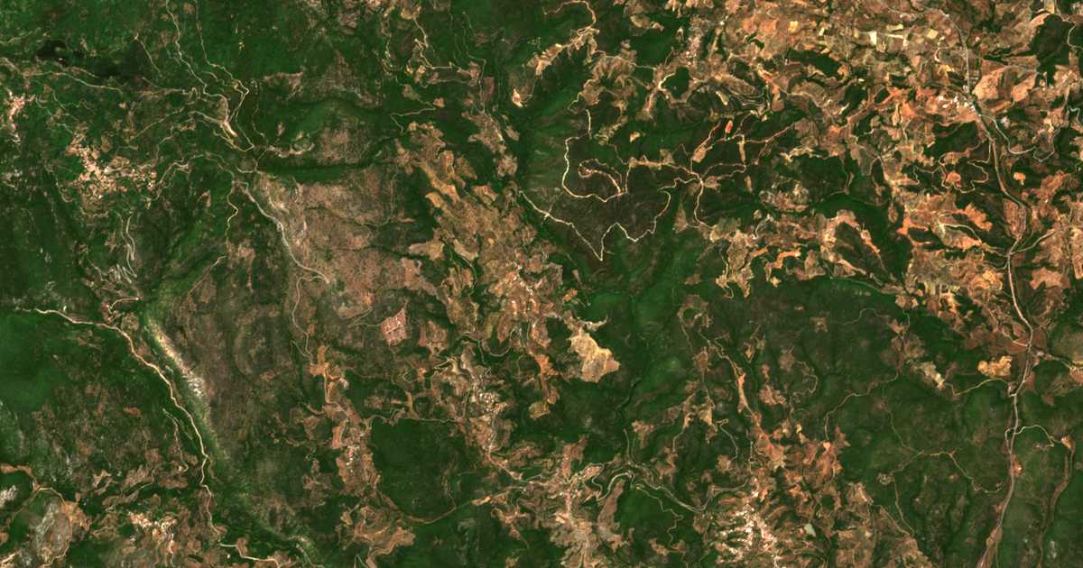 Carte satellite de Palaióvrysi