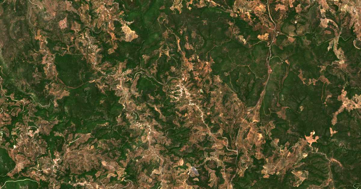 Carte satellite de Petrina, Lakonia