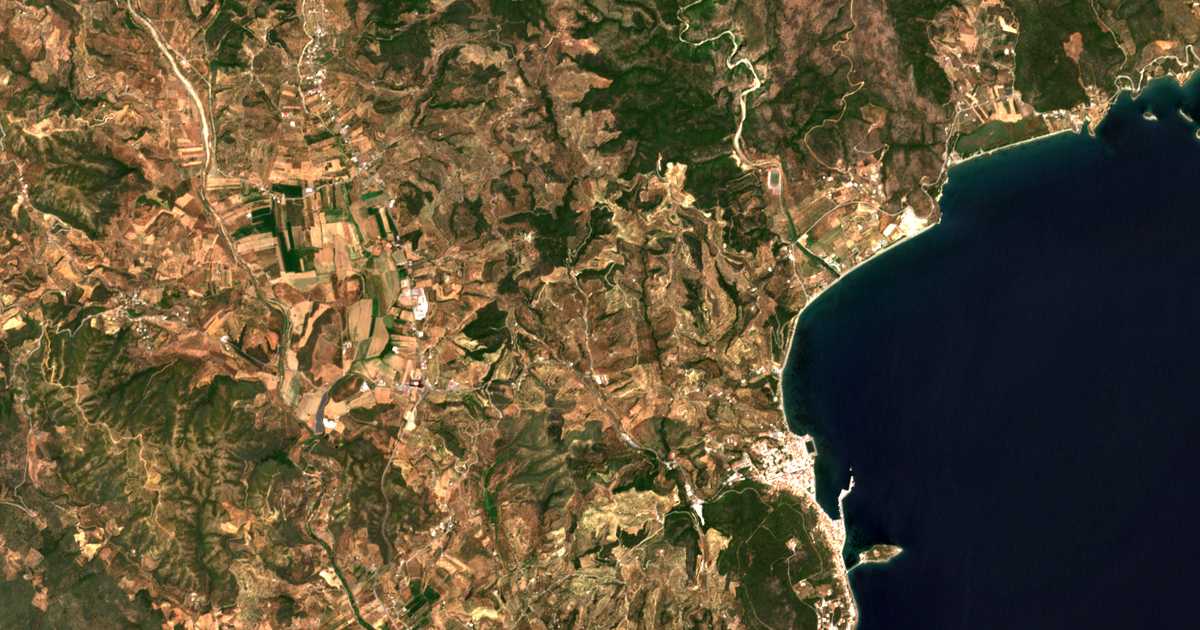 Carte satellite de Pritsiótiko