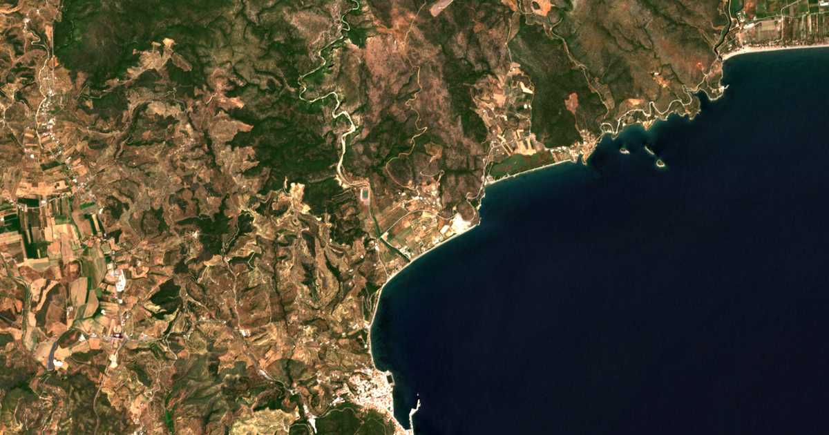 Carte satellite de Selinítsa