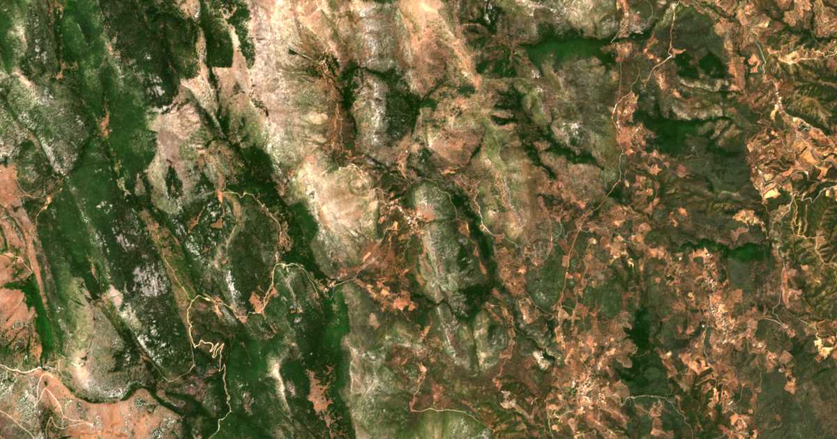 Carte satellite de Sidirókastron