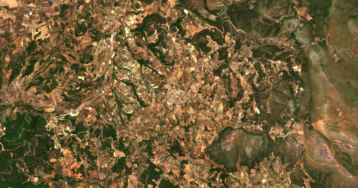 Carte satellite de Dáfnion