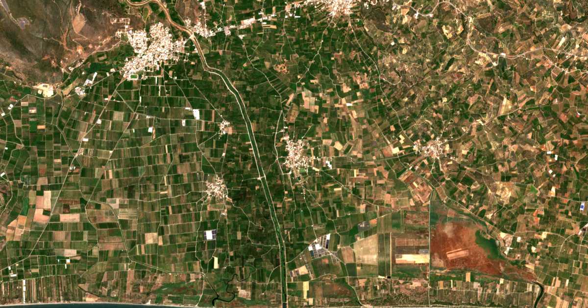Carte satellite de Elos