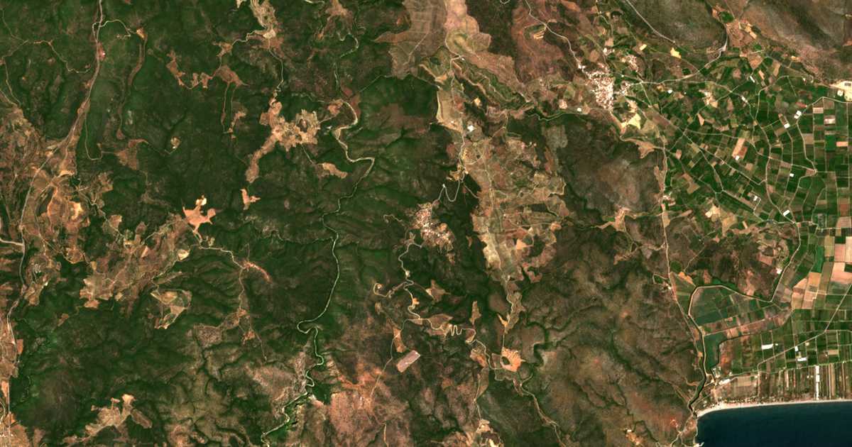Carte satellite de Lágion