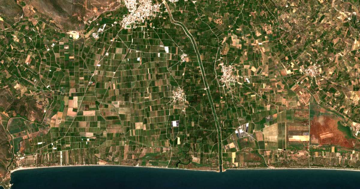 Carte satellite de Leímonas