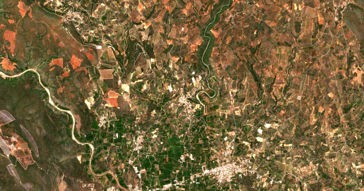 Carte satellite de Myrtéa