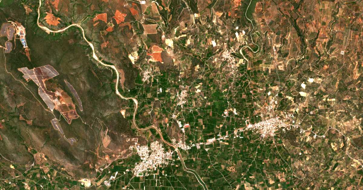 Carte satellite de Peristérion