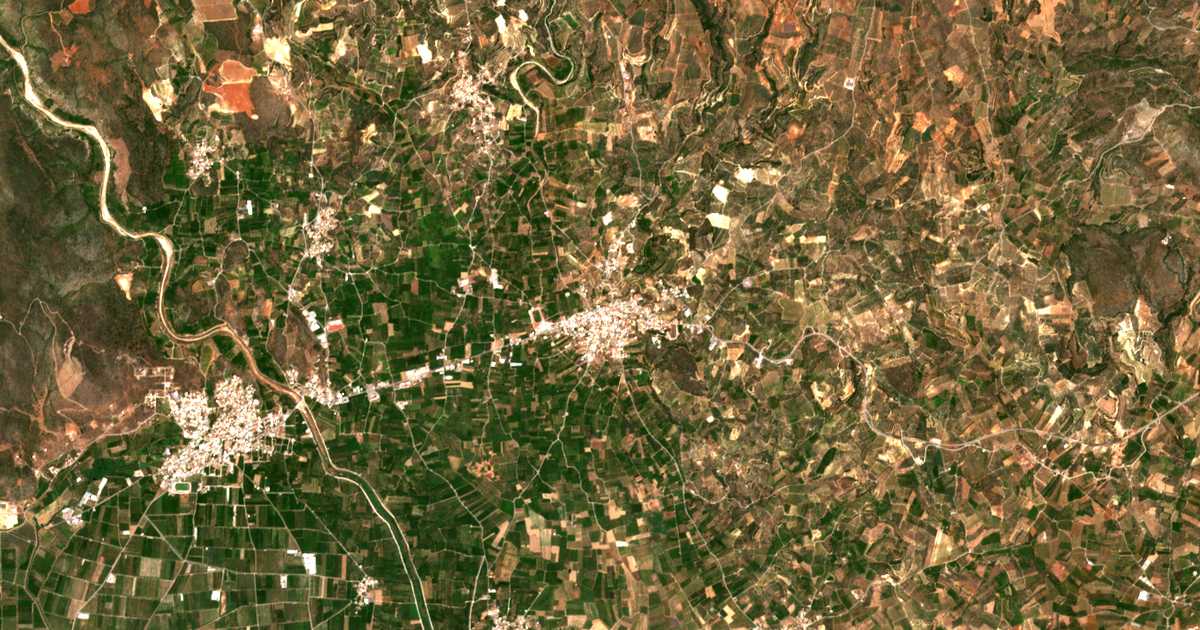 Carte satellite de Geráki