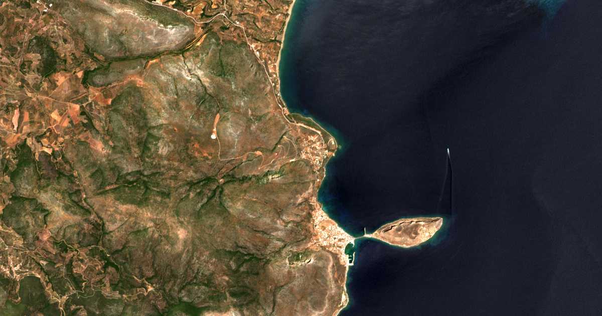 Carte satellite de Agía Kyriakí