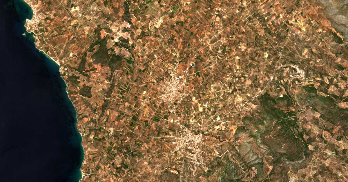 Carte satellite de Asopós