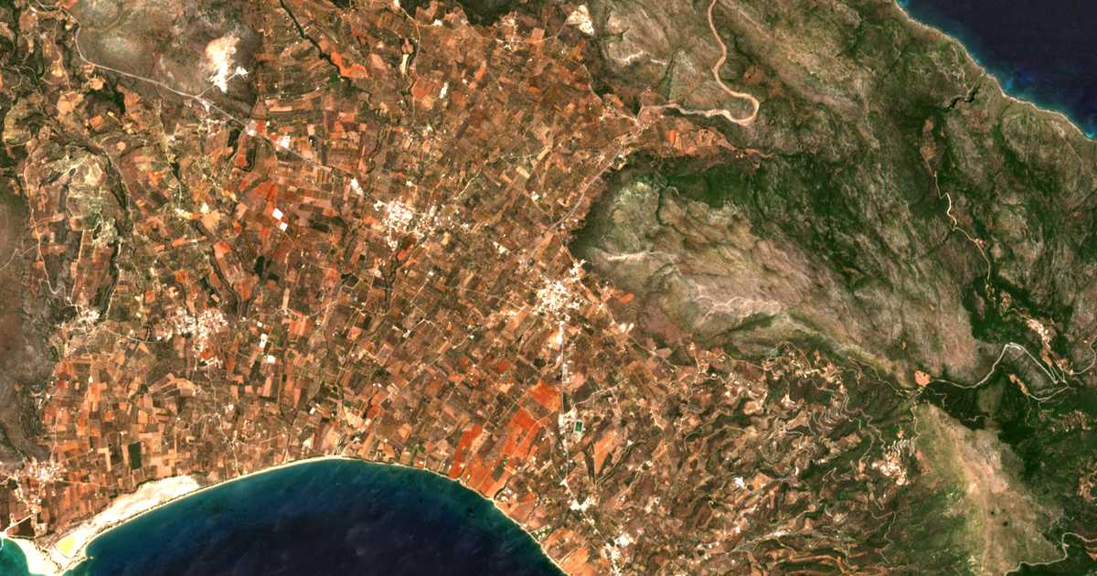 Carte satellite de Dermatiánika