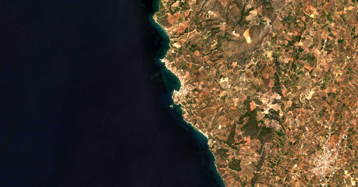 Carte satellite de Elaía