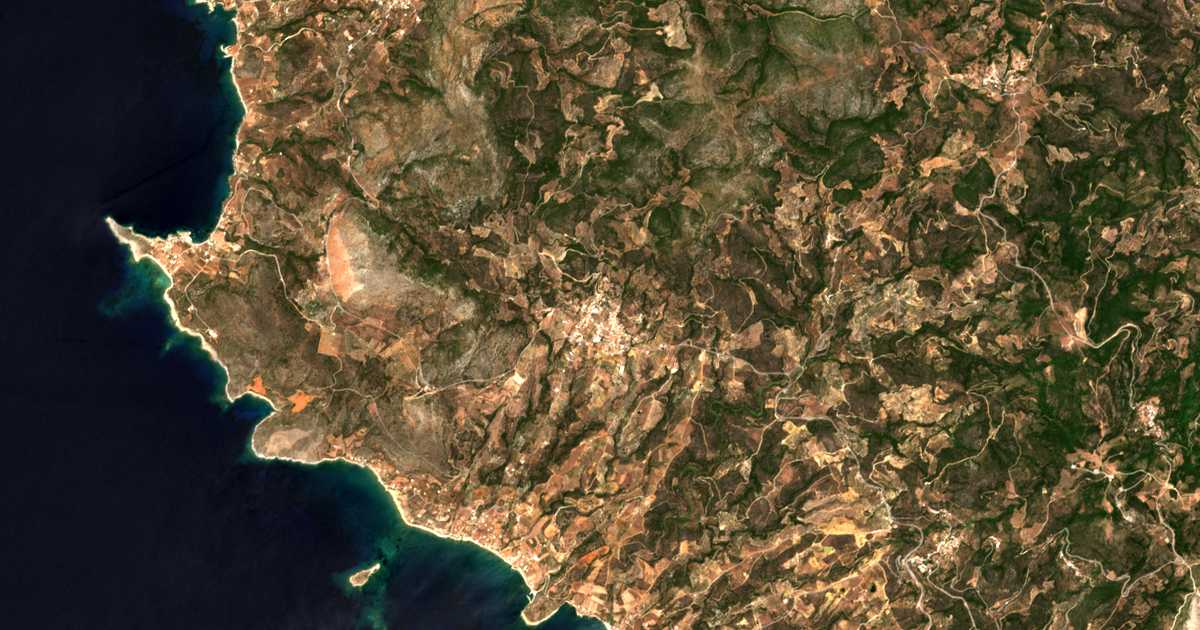 Carte satellite de Elíka