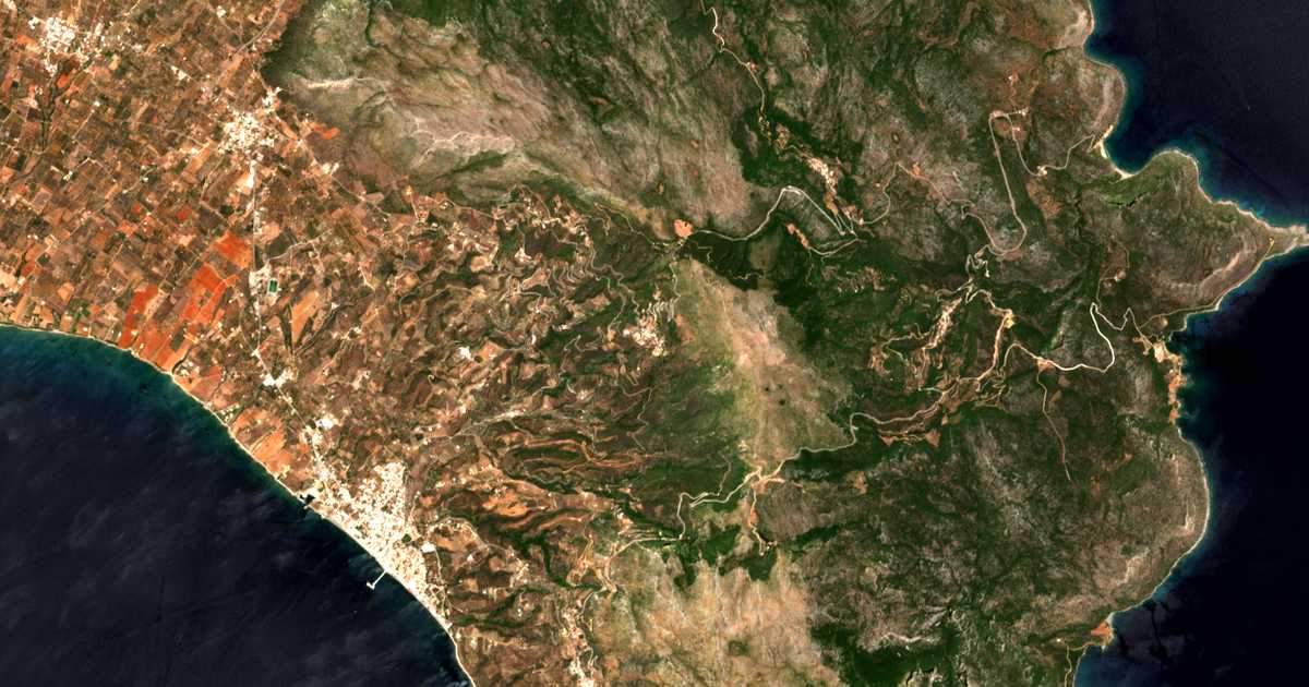Carte satellite de Faraklón