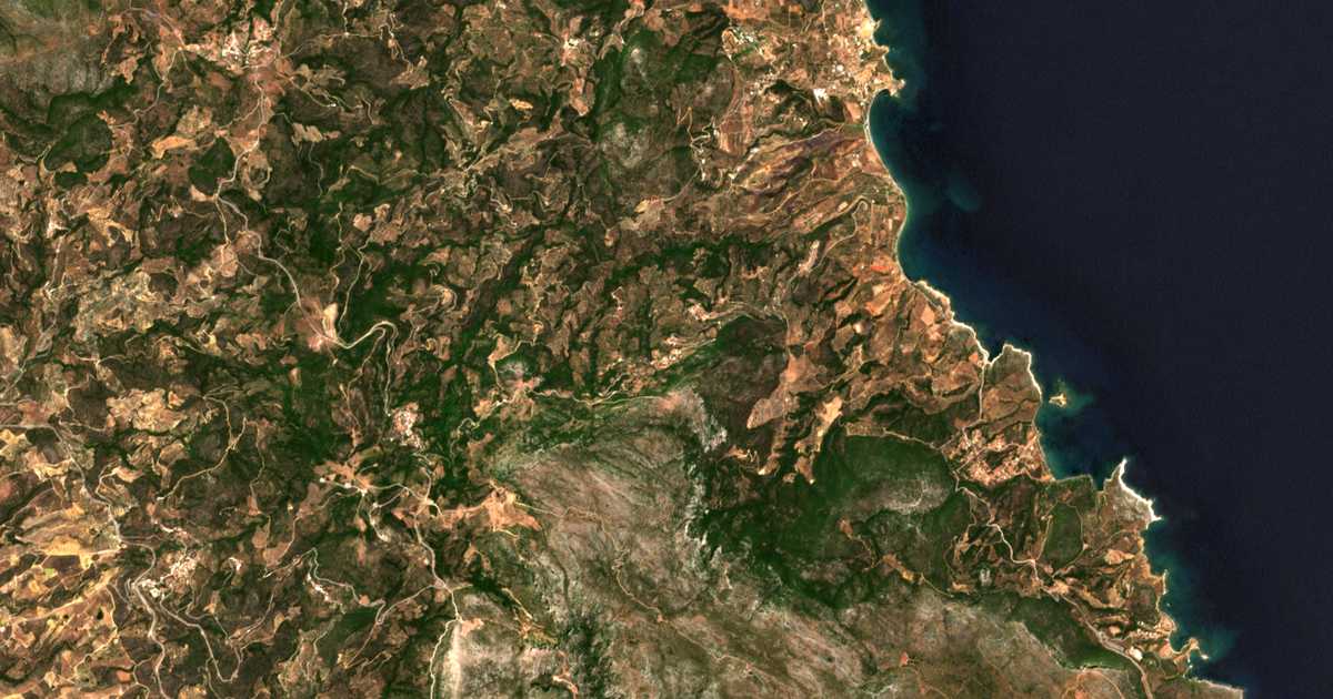 Carte satellite de Foútia