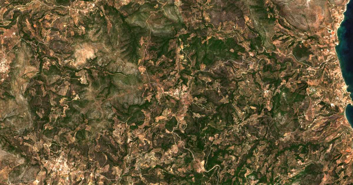 Carte satellite de Lirá
