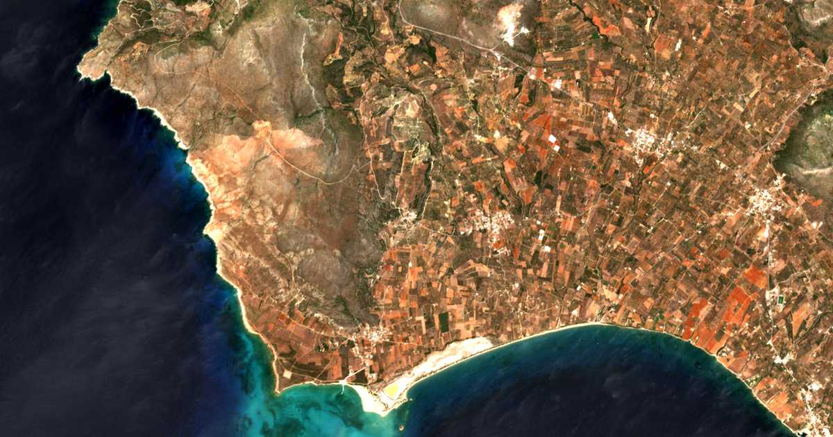 Carte satellite de Megáli Spiliá