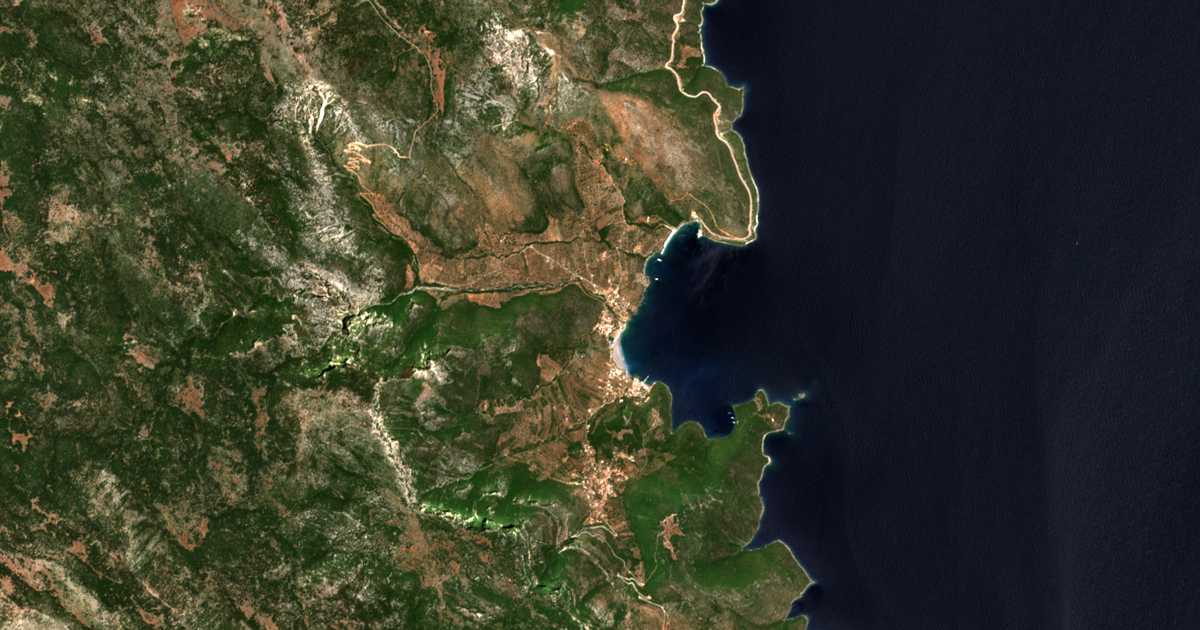 Carte satellite de Mitrópolis