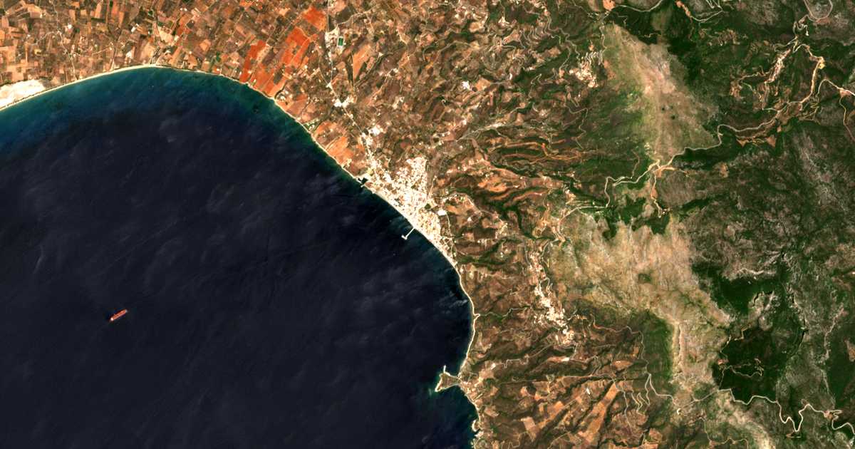 Carte satellite de Néapoli