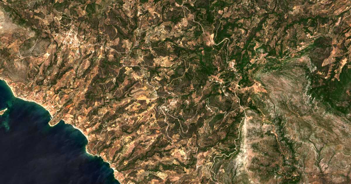 Carte satellite de Pantánassa