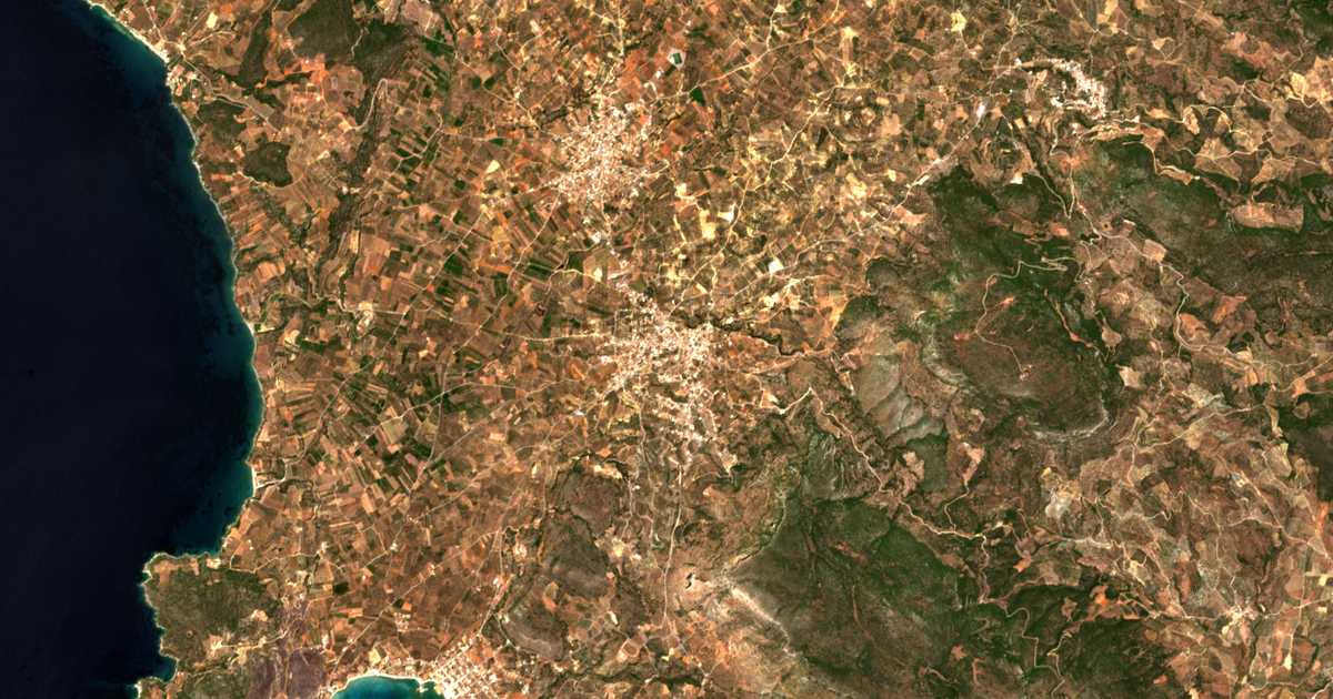 Carte satellite de Papadianika