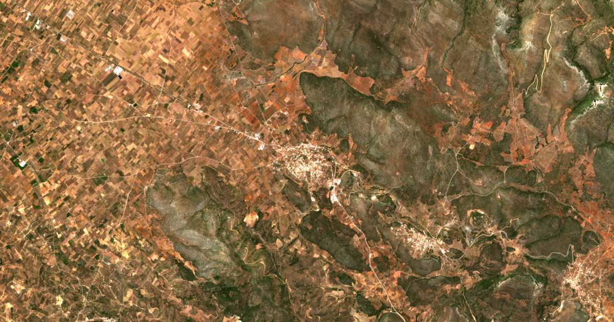 Carte satellite de Sykia