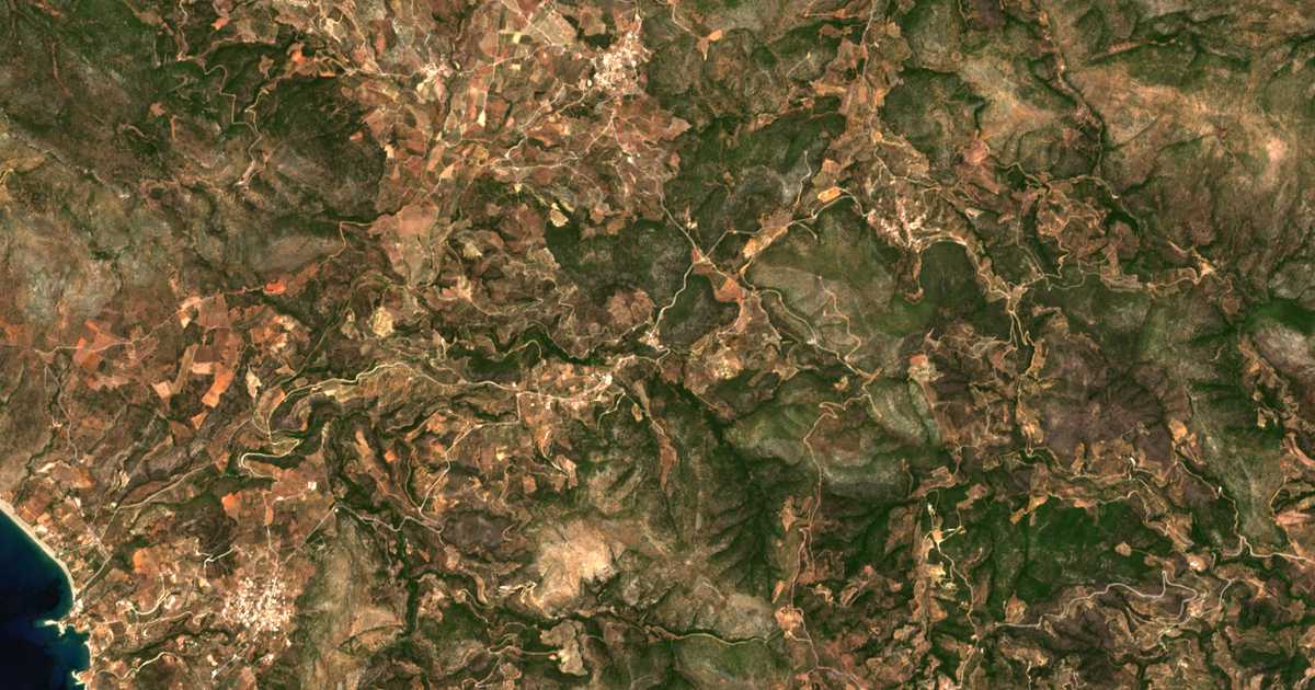 Carte satellite de Tálanta