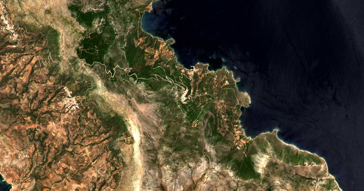 Carte satellite de Velanídia